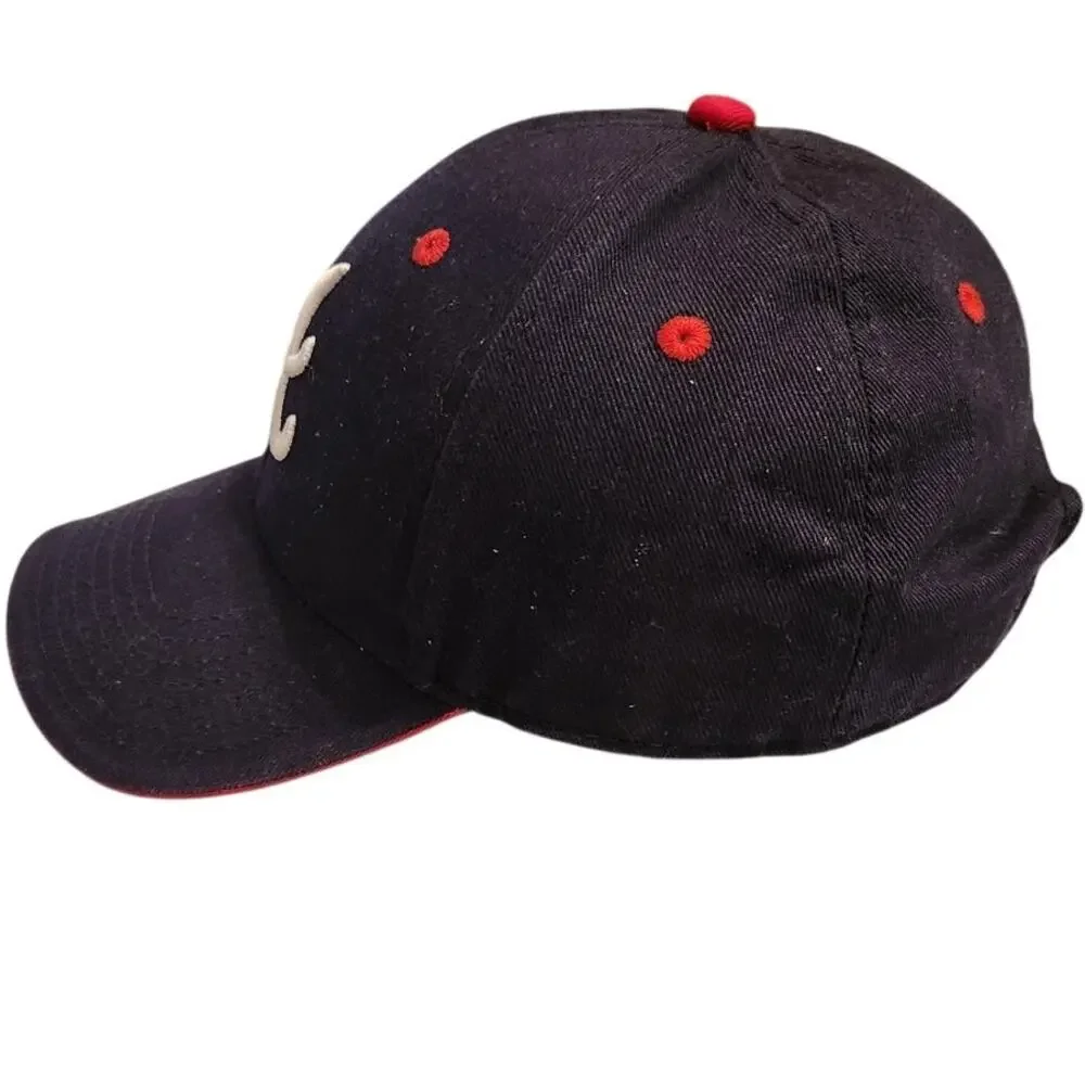 Atlanta Braves Youth Baseball Cap Navy Blue Red Fan Favorite‎ Adjustable Hat
